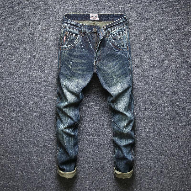 2020 New High Quality Men's Jeans Retro Solid Color Water Wash Simple Zipper Jeans for Men Autumn Casual Straight Mens, Dark blue
2020 New High Quality Men's Jeans Retro Solid Color Water Wash Simple Zipper Jeans for Men Autumn Casual Straight Mens, Dark blue