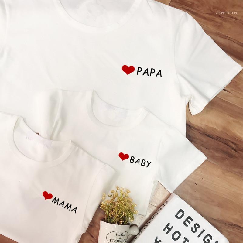 Lovely PAPA MAMA BABY Print Father Mother Kids Family Matching Clothes Summer Cotton Short Sleeve White Tshirt Funny Family Look1
Lovely PAPA MAMA BABY Print Father Mother Kids Family Matching Clothes Summer Cotton Short Sleeve White Tshirt Funny Family Look1