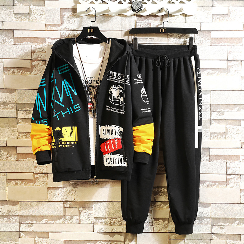 New Black White Men's Sportswear Sets 2021 Autumn Spring Casual Sport Tracksuit Sweatshirt+sweatpants Track Suit Trouers P5yu, Tz715 c
New Black White Men's Sportswear Sets 2021 Autumn Spring Casual Sport Tracksuit Sweatshirt+sweatpants Track Suit Trouers P5yu, Tz715 c