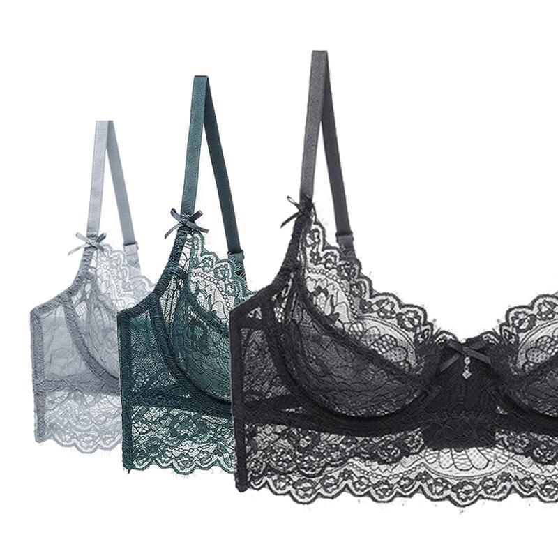 Green Lace Bra Top Sexy Lingerie Plus Size Unlined Transparent Bras For Women Floral Embroidery Underwear Push Up Brassiere C D, Black
Green Lace Bra Top Sexy Lingerie Plus Size Unlined Transparent Bras For Women Floral Embroidery Underwear Push Up Brassiere C D, Black