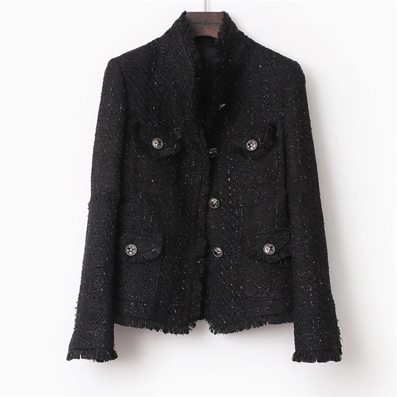 Black tweed women jacket spring / autumn / winterwomen's jacket coat classic coat new classic jacket Ladies 201210
Black tweed women jacket spring / autumn / winterwomen's jacket coat classic coat new classic jacket Ladies 201210