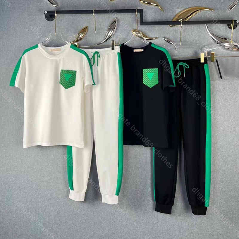 22ss women designer tracksuit summer cotton t shirts pants 2 piece suit 5A pullover solid color t-shirt stitching elastic waist casual sweatpants female Apparel a1
22ss women designer tracksuit summer cotton t shirts pants 2 piece suit 5A pullover solid color t-shirt stitching elastic waist casual sweatpants female Apparel a1