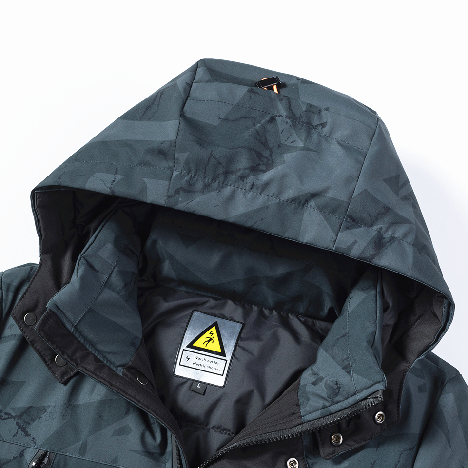 Oumor 8XL Men Winter New Long Casual Camouflage Hood Jacket Parkas Coat Men Outdoor Fashion Warm Thick Pockets Parkas Trench Men 201102