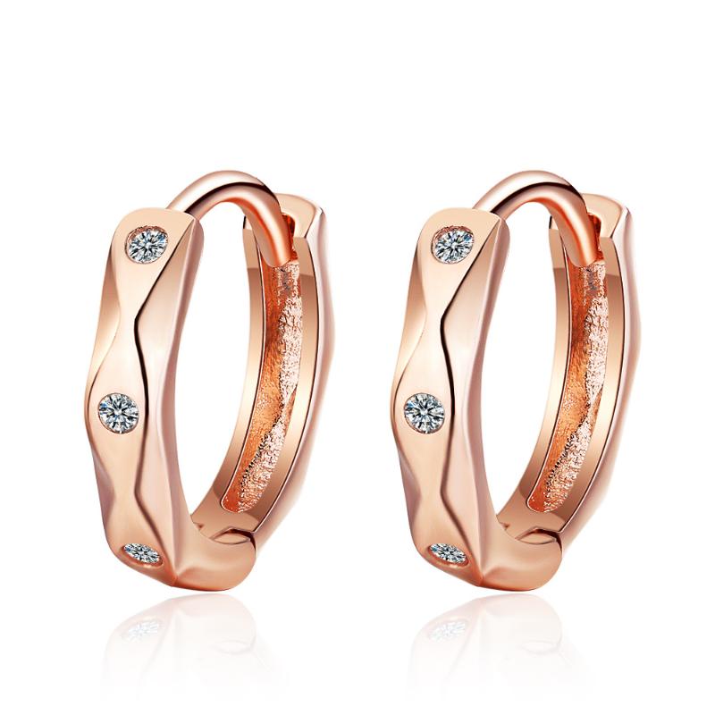 ModaOne Minimal Charming Rose Gold Geometric Hoop Earring 925 Sterling Silver Zircon Jewelry For Women's Birthday Gift
ModaOne Minimal Charming Rose Gold Geometric Hoop Earring 925 Sterling Silver Zircon Jewelry For Women's Birthday Gift