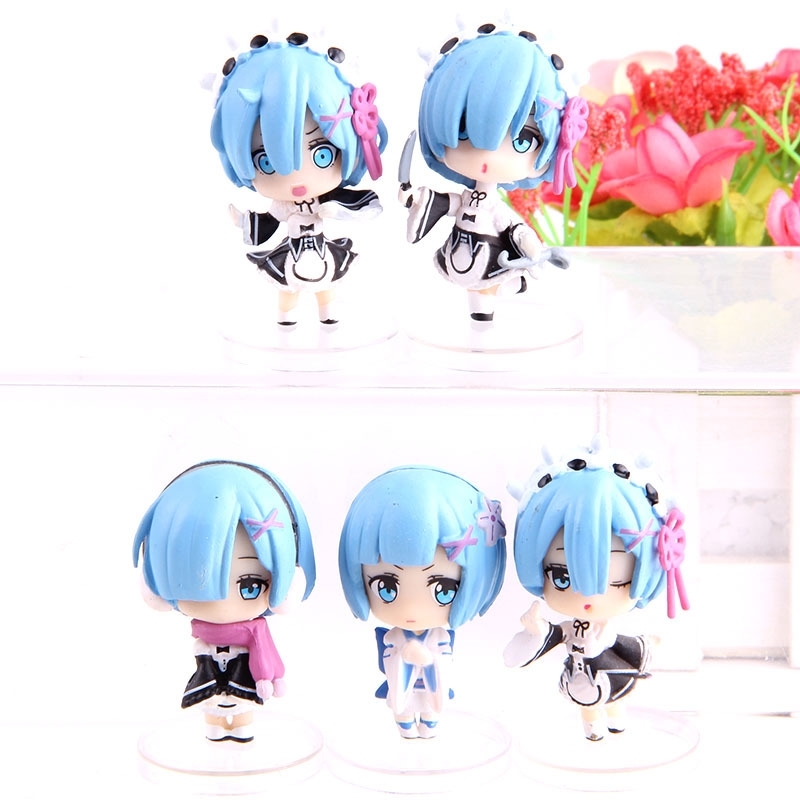 Re: Life in a Different World Q Version From Zero Rem Ram Figures Mini PVC Action Figure Collection Model Toys Dolls 5pcs/set T200321
Re: Life in a Different World Q Version From Zero Rem Ram Figures Mini PVC Action Figure Collection Model Toys Dolls 5pcs/set T200321