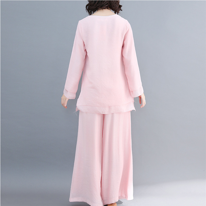 New Spring Autumn Women's clothes sweatsuits for women Suits sets Full sleeve Tops + Long Pants Elastic Waist Casual 2pcs sets 201120