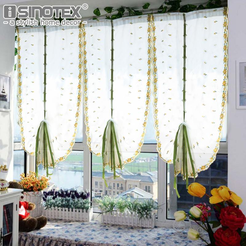 Embroidered Yellow Small Flowers Roman Bland Sheer Curtains For Bedroom/Tulle Voile Curtains For Kitchen 1 PCS, Rod pocket
Embroidered Yellow Small Flowers Roman Bland Sheer Curtains For Bedroom/Tulle Voile Curtains For Kitchen 1 PCS, Rod pocket