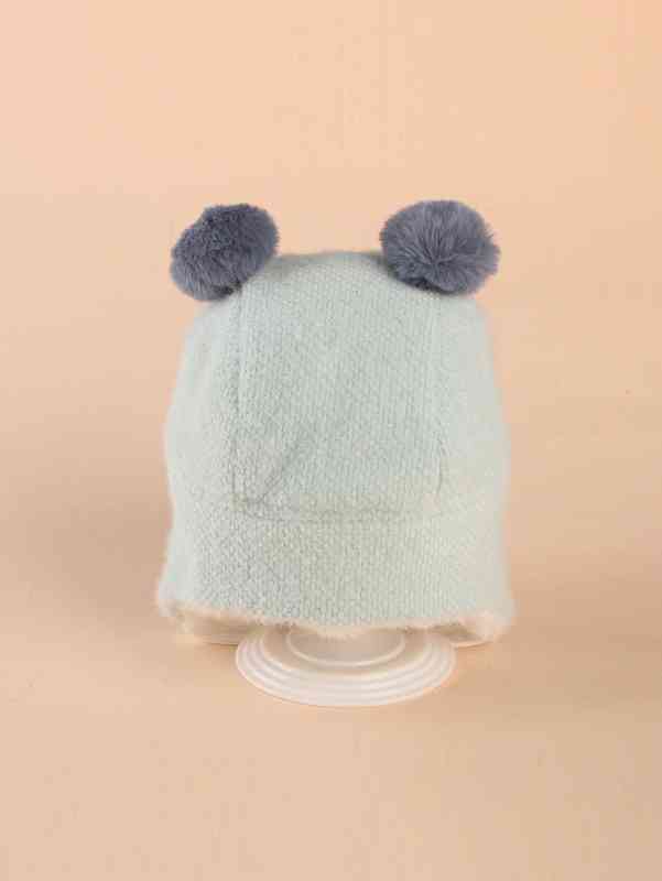 Baby Pom Decor Cartoon Embroidered Hat SHE02