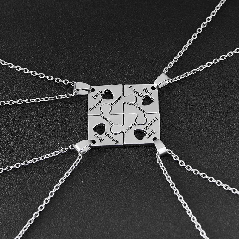 BFF Necklaces For 4 best friends forever Puzzle charm Necklace women Friendship Necklace Bestfriend Family Jewelry Gift
BFF Necklaces For 4 best friends forever Puzzle charm Necklace women Friendship Necklace Bestfriend Family Jewelry Gift