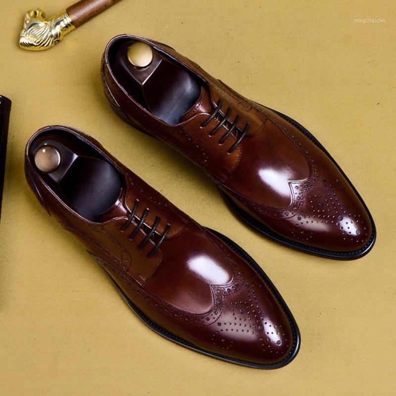 Luxury Classic Mens Brogue Oxfords Dress Shoes Genuine Cow Leather Pointed Toe Lace Up Formal Footwear Wedding Party Shoes A1711, Black
Luxury Classic Mens Brogue Oxfords Dress Shoes Genuine Cow Leather Pointed Toe Lace Up Formal Footwear Wedding Party Shoes A1711, Black