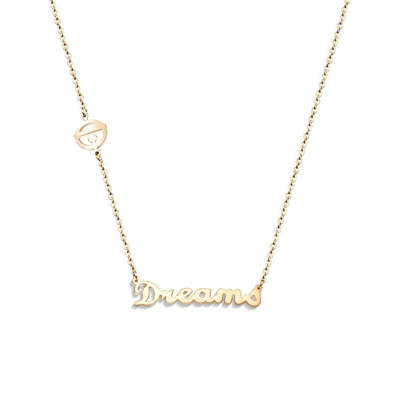 Fashion 316l Stainless Steel Chain Necklaces For Women High Quality Letter Dream Chokers Men Accessories Boho Jewelry Gift
Fashion 316l Stainless Steel Chain Necklaces For Women High Quality Letter Dream Chokers Men Accessories Boho Jewelry Gift