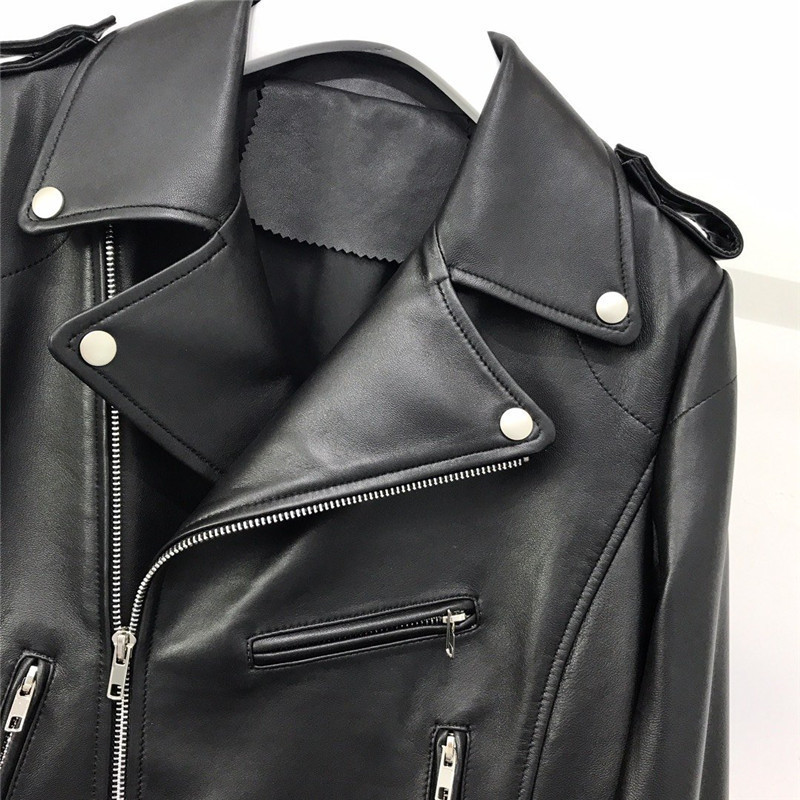 New arrival women's coat spring genuine leather jacket female high quality imported sheepskin coats pink black 201030