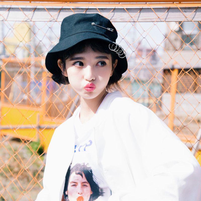 Unisex Harajuku Punk Cotton Personality Bucket Hat Metal Pin O-Ring Solid Color Wide Brim Foldable Hip Hop Fisherman Cap1, Black
Unisex Harajuku Punk Cotton Personality Bucket Hat Metal Pin O-Ring Solid Color Wide Brim Foldable Hip Hop Fisherman Cap1, Black