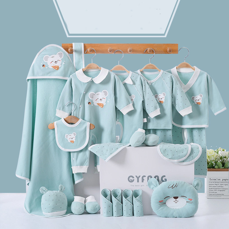 Newborn Clothes Outfits Baby Cotton Infant Clothing Suit Print NewBorn Boys Underwear Set Y1105