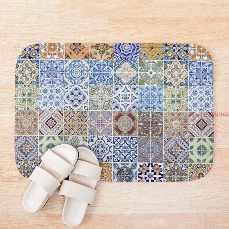Mat Set of 48 ceramic tiles patterns Bath Mats Anti Slip Toilet Rug Kitchen Bedroom Carpet Custom Doormat Soft Bathroom Door Mat
Mat Set of 48 ceramic tiles patterns Bath Mats Anti Slip Toilet Rug Kitchen Bedroom Carpet Custom Doormat Soft Bathroom Door Mat