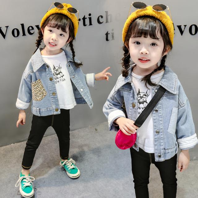 Spring Baby Girls Denim Jacket Coat Leopard Pocket Denim Toddler Girls Jacket Tops Kids Mental Bottom Jeans Outwear Cloth 2-5T, Blue
Spring Baby Girls Denim Jacket Coat Leopard Pocket Denim Toddler Girls Jacket Tops Kids Mental Bottom Jeans Outwear Cloth 2-5T, Blue