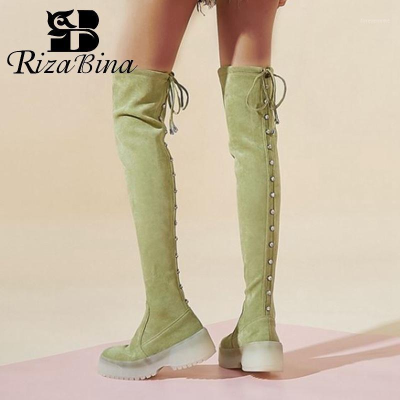 RIZABINA Women High Quality Winter Over Knee Boots Thick Sole Platform Rivet Comfortable Stretch Boots Footwear Botas Size 34-391, Black
RIZABINA Women High Quality Winter Over Knee Boots Thick Sole Platform Rivet Comfortable Stretch Boots Footwear Botas Size 34-391, Black