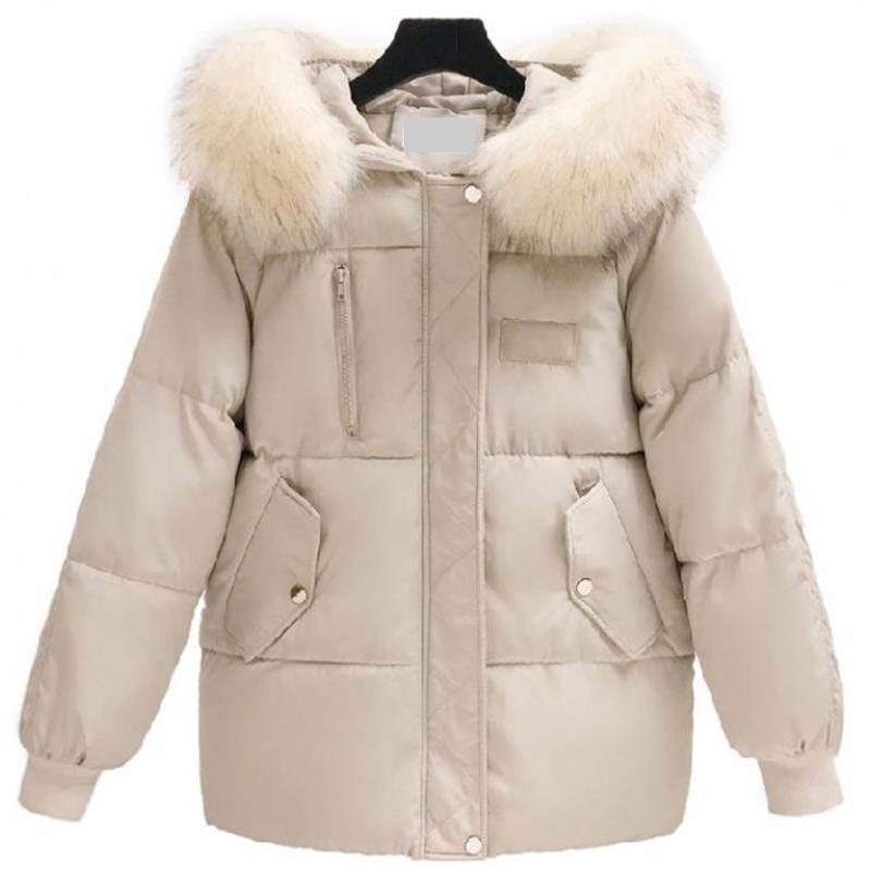 JuneLove Women Short Parkas Loose Cotton Coats Winter Faux Fur Collar Warm Snow Jackets Casual Warm Hooded Korean Outwears, Beige
JuneLove Women Short Parkas Loose Cotton Coats Winter Faux Fur Collar Warm Snow Jackets Casual Warm Hooded Korean Outwears, Beige