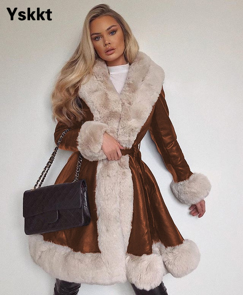 Winter Jacket Women Fur Coat Elegant Warm Long Sleeve Parka 2020 Streetwear Casual Female Oversized Faux Fur Jacket Outwear LJ201127