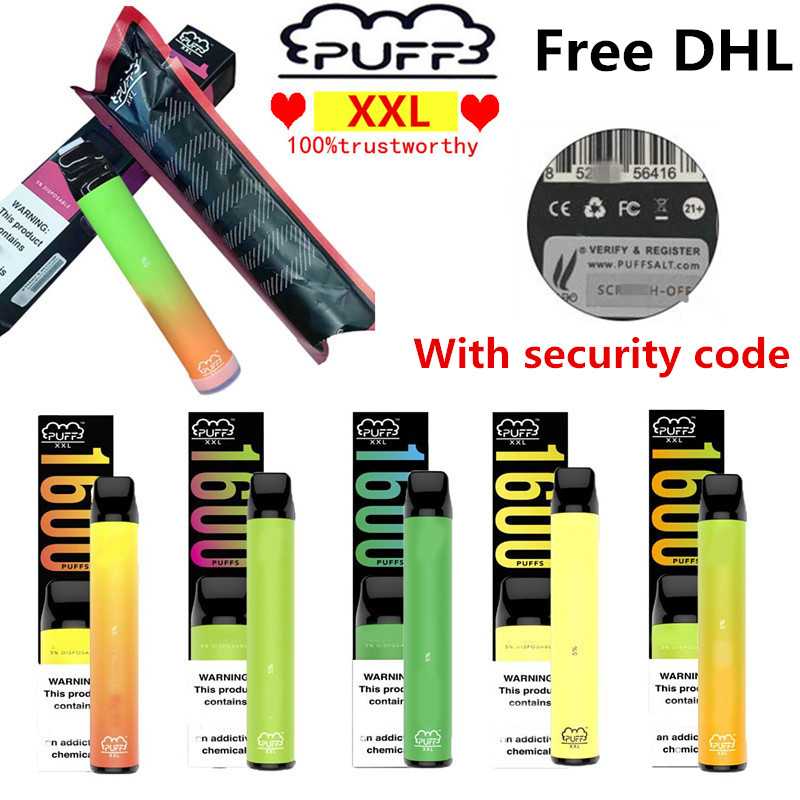 Newest PUFF XXL 10colos Puff bar plus 1600+Puff Disposable Device Pre-filled 600mah battery Disposable vape pen Puff bars
Newest PUFF XXL 10colos Puff bar plus 1600+Puff Disposable Device Pre-filled 600mah battery Disposable vape pen Puff bars
