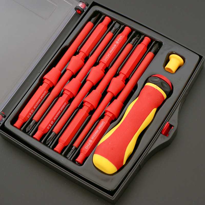 ZK30 Insulated Screwdriver Set Screw Driver Bit Magnetic Slotted Screwdrivers Screw Holder For Electrician Hand Tools
ZK30 Insulated Screwdriver Set Screw Driver Bit Magnetic Slotted Screwdrivers Screw Holder For Electrician Hand Tools