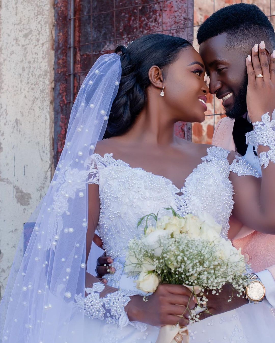 Plus Size South African Mermaid Wedding Dresses With Detachable Train Pearls Beading Top Lace Full Sleeve Bridal Gowns