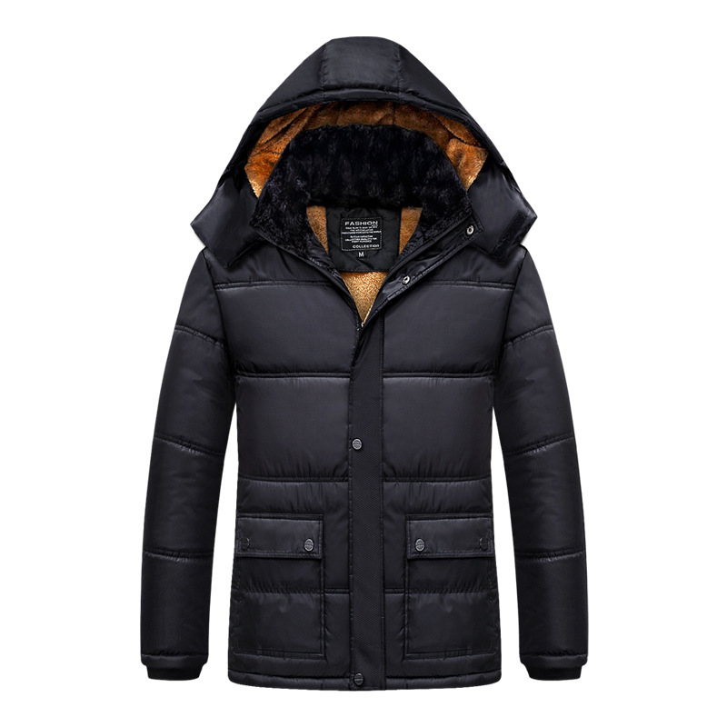 2021 The New Casual Man's Hood Outwears Parka Jackets Plus Velvet Thicken Skin with Winter Warm Woolen Coat Zipper Shng, Black
2021 The New Casual Man's Hood Outwears Parka Jackets Plus Velvet Thicken Skin with Winter Warm Woolen Coat Zipper Shng, Black