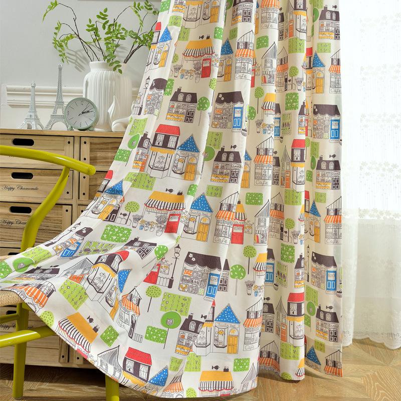 Factory Direct-selling Curtain Cloth Modern Simple Polyester-cotton Printing Cute Children's Room Curtain Screens
Factory Direct-selling Curtain Cloth Modern Simple Polyester-cotton Printing Cute Children's Room Curtain Screens