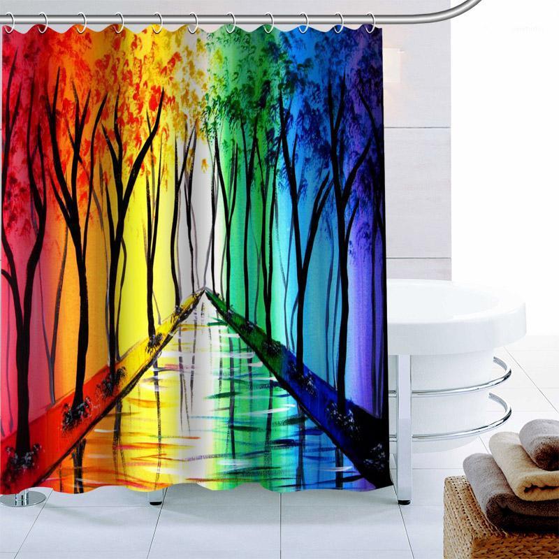 New Arrival Color Tree Art Shower Curtain 12 Hook Polyester Fabric 3D Printing Bathroom Curtain Waterproof Bath Decor1
New Arrival Color Tree Art Shower Curtain 12 Hook Polyester Fabric 3D Printing Bathroom Curtain Waterproof Bath Decor1