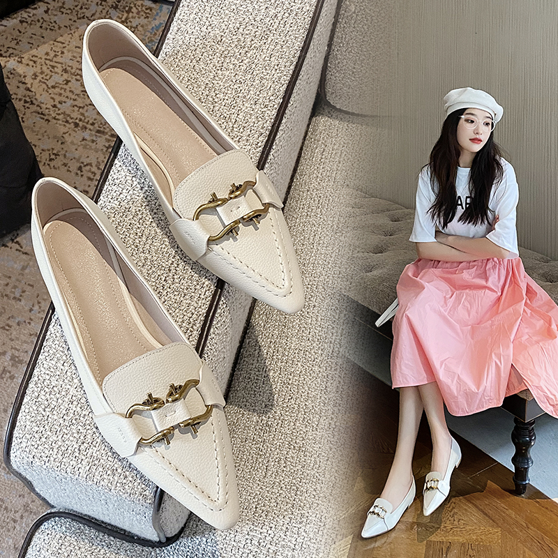 2021 Female Pumps Genuine Plus Upper Size + Lambskin Insole Low Heel Sharp Metal Decoration of Ladies Shoes 76V1, Black
2021 Female Pumps Genuine Plus Upper Size + Lambskin Insole Low Heel Sharp Metal Decoration of Ladies Shoes 76V1, Black