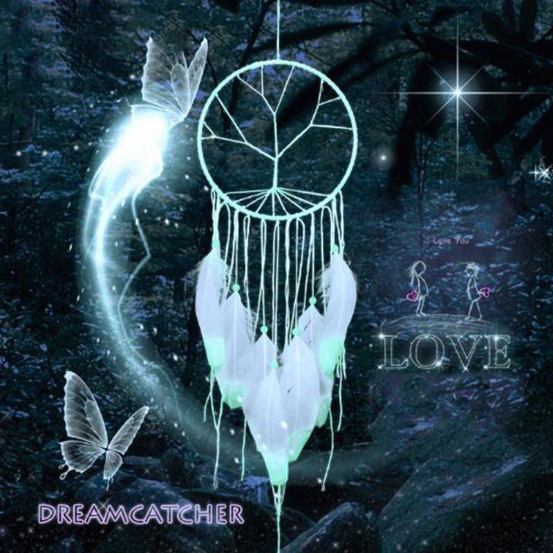 Valentines Day Gift Home Wall Car Hanging Decor Luminous Dreamcatcher Feather Handmade Ornament For You Love #YJ
Valentines Day Gift Home Wall Car Hanging Decor Luminous Dreamcatcher Feather Handmade Ornament For You Love #YJ