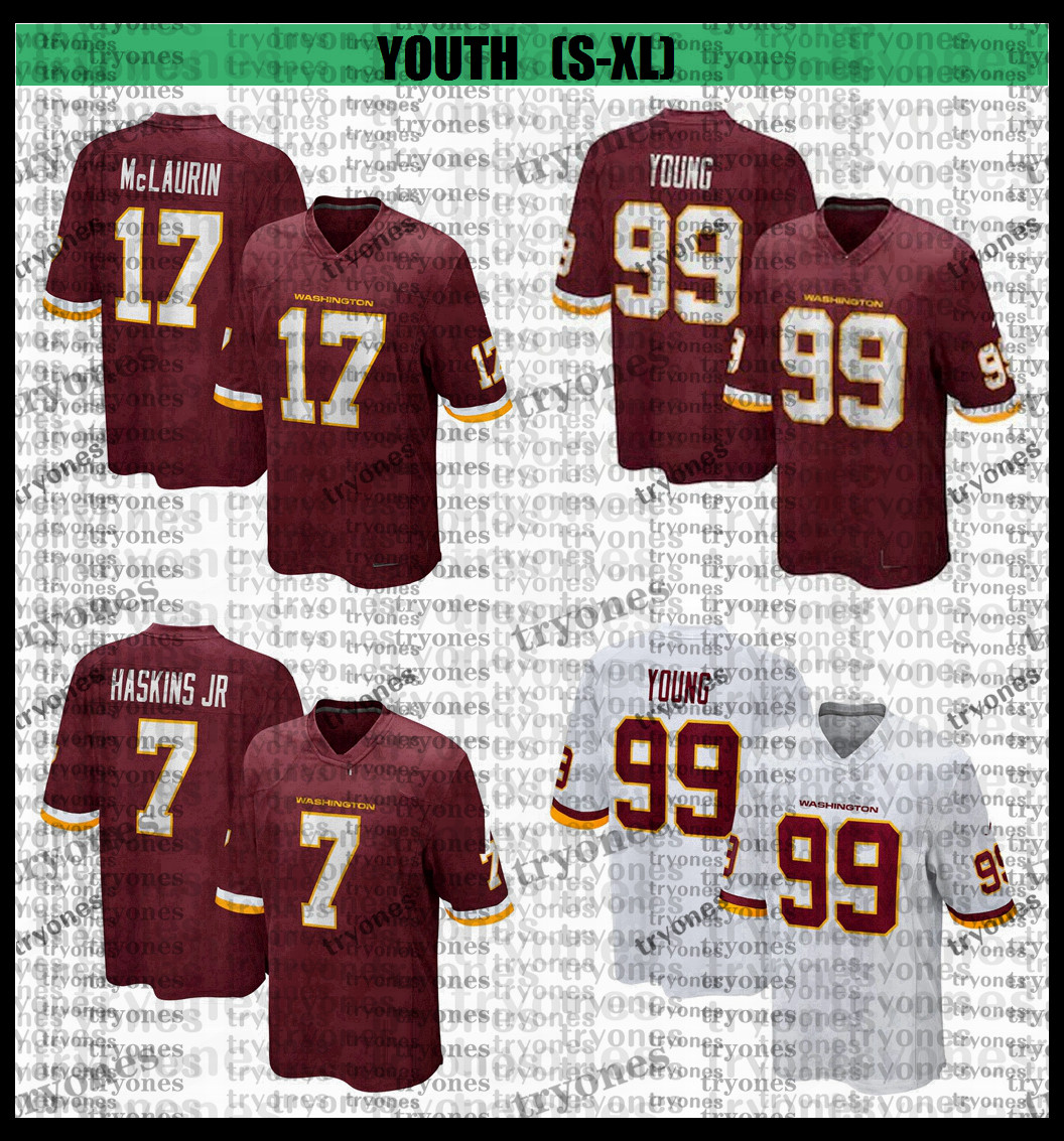 Youth Customize Kids 17 Terry McLaurin 7 Dwayne Haskins Jr. 99 Chase Young Taylor Football Jerseys Football Team white BB6, Black;red
Youth Customize Kids 17 Terry McLaurin 7 Dwayne Haskins Jr. 99 Chase Young Taylor Football Jerseys Football Team white BB6, Black;red