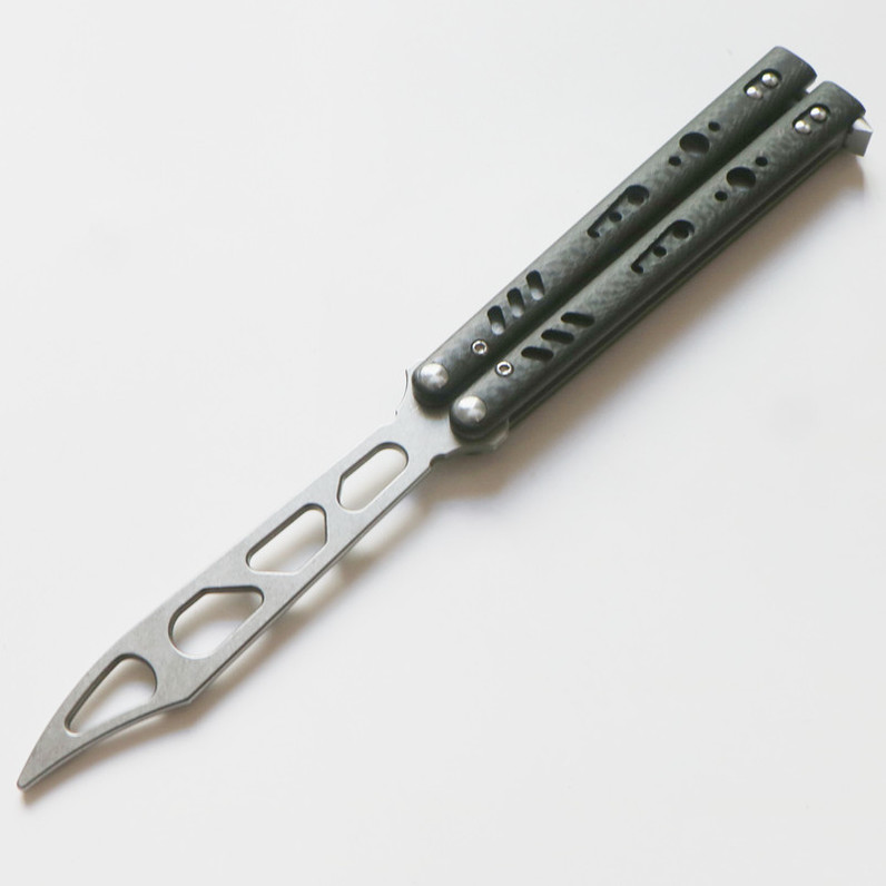balisong Rep replicant butterfly D2 carbon fiber handle trainer training knife Crafts Martial arts Collection knvies xmas gift
balisong Rep replicant butterfly D2 carbon fiber handle trainer training knife Crafts Martial arts Collection knvies xmas gift