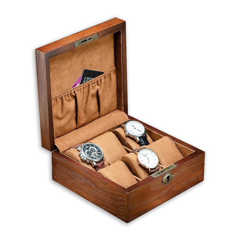Watch Boxes & Cases Ash Wood Box With Lock Luxury VintageWatch Organizer For Men Storage Jewelry Display Cabinet Case, Black;blue
Watch Boxes & Cases Ash Wood Box With Lock Luxury VintageWatch Organizer For Men Storage Jewelry Display Cabinet Case, Black;blue