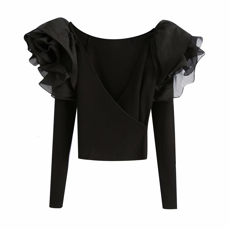 2021 New Elegantes Camisas De Malha Outono Moda Senhoras V-neck Em Cascata Babados Topos Doce Feminino Chique Magro Menina Blusa 7yfr, Black
2021 New Elegantes Camisas De Malha Outono Moda Senhoras V-neck Em Cascata Babados Topos Doce Feminino Chique Magro Menina Blusa 7yfr, Black