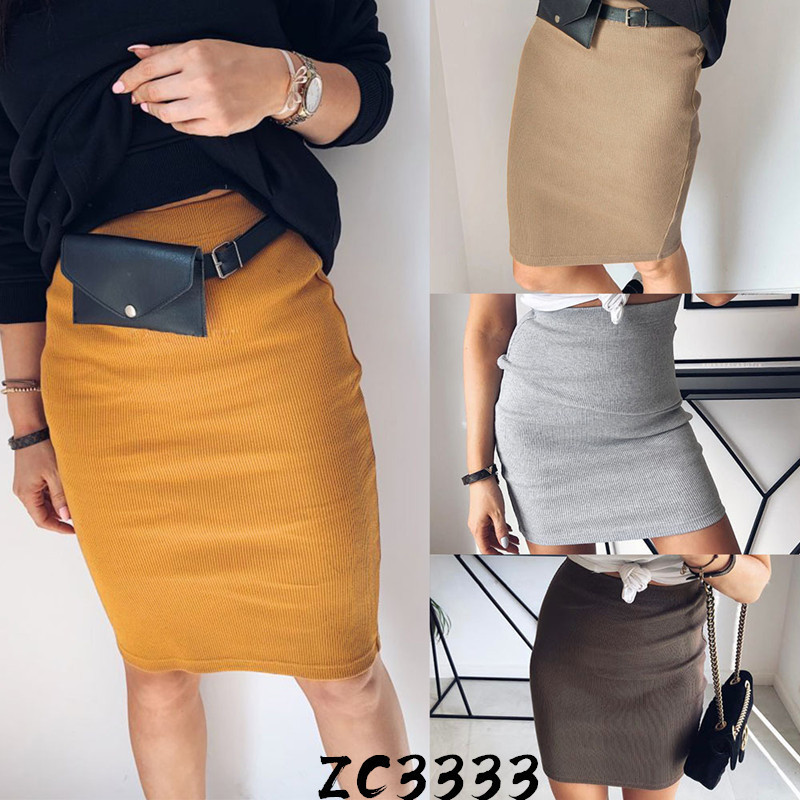 LOSSKY Knitted Autumn Bodycon Long Skirt Sexy Black White High Waist Tight Women Maxi Elegant Party Club Wear Pencil Skirts 201110