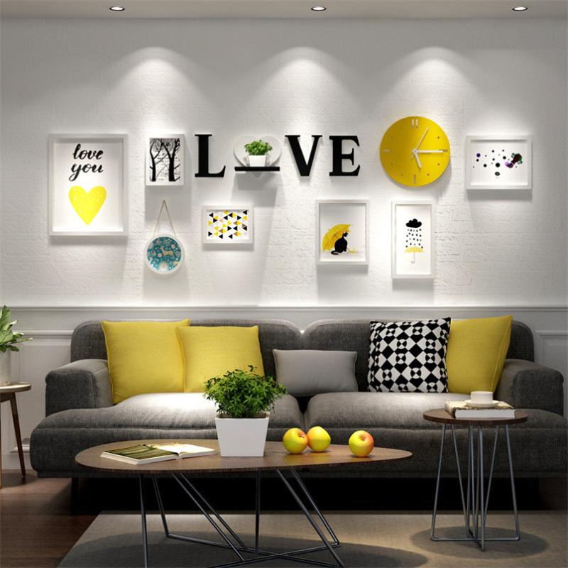 Home Wall Decoration Classic White Photo Frame +LOVE Letter+Clock Wooden Handmade Picture Frames Set Frames for Pictures Moldura
Home Wall Decoration Classic White Photo Frame +LOVE Letter+Clock Wooden Handmade Picture Frames Set Frames for Pictures Moldura