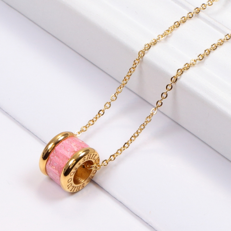 Korean color diamond necklace titanium steel circle full diamond short chain wholesale, Silver
Korean color diamond necklace titanium steel circle full diamond short chain wholesale, Silver