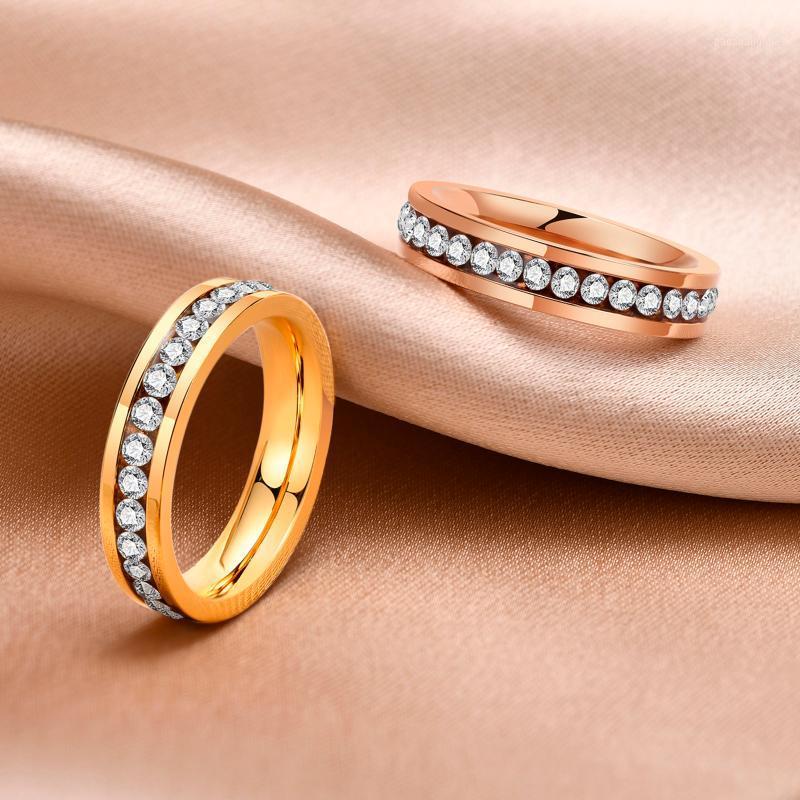 Wedding Rings 4mm Cubic Zirconia Engagement Ring For Women, Stainless Steel Channel Set Brand CZ Gold Color, Slivery;golden
Wedding Rings 4mm Cubic Zirconia Engagement Ring For Women, Stainless Steel Channel Set Brand CZ Gold Color, Slivery;golden