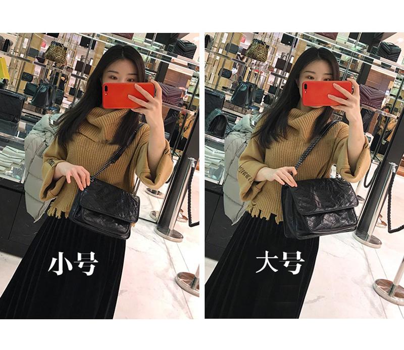 2021 Net Red Poplar Forest Same Niki Chain Bag Leather Messenger Bag Oil Wax Leather Large Capacity Shoulder Crossbody Stray Bag
2021 Net Red Poplar Forest Same Niki Chain Bag Leather Messenger Bag Oil Wax Leather Large Capacity Shoulder Crossbody Stray Bag
