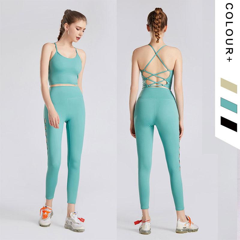 Yoga Set Women Fitness Clothing Sportswear Women' Hollow Gym Leggings Padded Push-up Strappy Sports Bra Camisole Sports Suits, T-shirt 03
Yoga Set Women Fitness Clothing Sportswear Women' Hollow Gym Leggings Padded Push-up Strappy Sports Bra Camisole Sports Suits, T-shirt 03