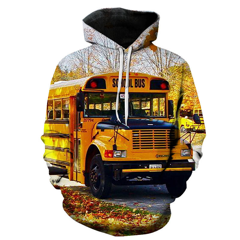 Mens Autumn and Winter Sweater School Bus 3D Digital Printing Sports Hoodie Tracksuit Fashion Casual Sportswear, 10301
Mens Autumn and Winter Sweater School Bus 3D Digital Printing Sports Hoodie Tracksuit Fashion Casual Sportswear, 10301