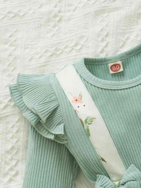 Baby Girl Floral Print Bow Front Dress SHE