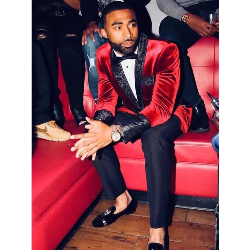 Burgundy Men Suit Slim Fit 2 Pieces (Jacket+Pants) Pattern Lapel Wedding Groom Tuxedos Costume Homme Terno Masculino Prom Blazer, Custom made
Burgundy Men Suit Slim Fit 2 Pieces (Jacket+Pants) Pattern Lapel Wedding Groom Tuxedos Costume Homme Terno Masculino Prom Blazer, Custom made