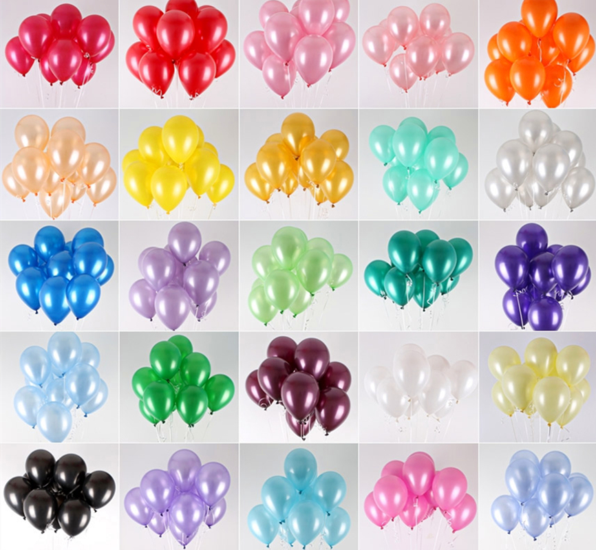 100Pcs Lot Birthday Balloons 10inch 1.5g Latex Helium Balloon Thickening Pearl Party Balloon Party Ball Kid Child Toy Wedding Ballons
100Pcs Lot Birthday Balloons 10inch 1.5g Latex Helium Balloon Thickening Pearl Party Balloon Party Ball Kid Child Toy Wedding Ballons