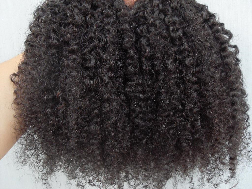 Brazilian Kinky Curly Hair 4B 4C Ponytail Clip In Human Hair Extensions Remy Hair 10-26" Free Shipping Natural Color