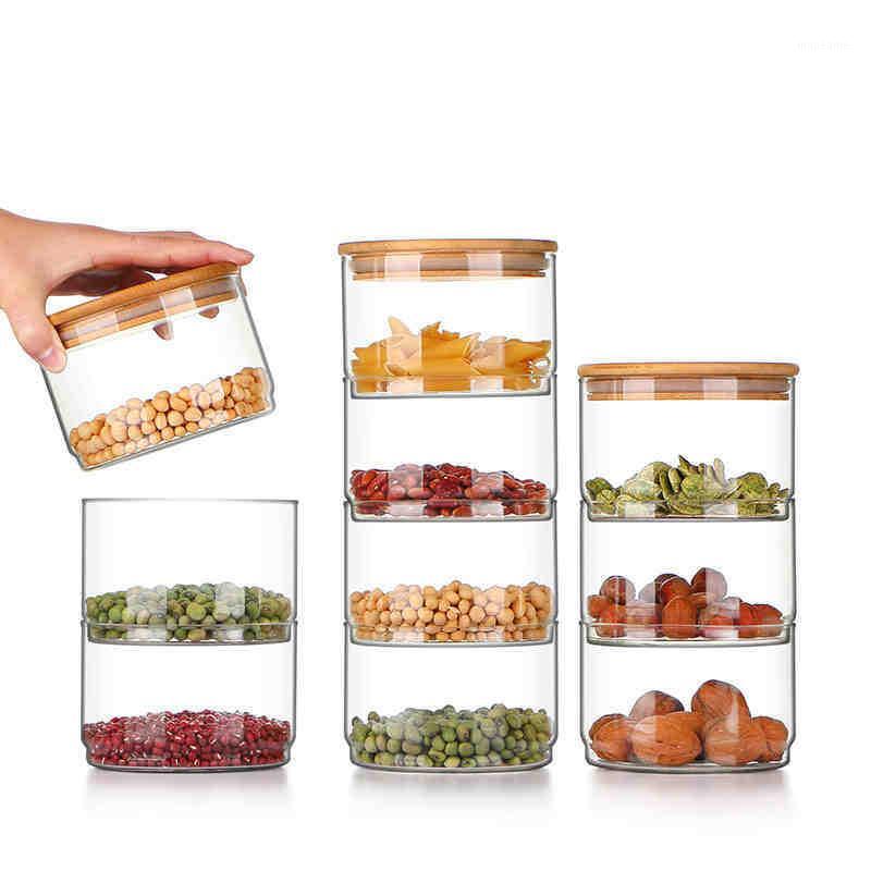 High Borosilicate Glass Storage Tank Stacked Glass Jar Transparent Cover Dried Fruit Seasoning Fresh Storage Bottle Tank1
High Borosilicate Glass Storage Tank Stacked Glass Jar Transparent Cover Dried Fruit Seasoning Fresh Storage Bottle Tank1
