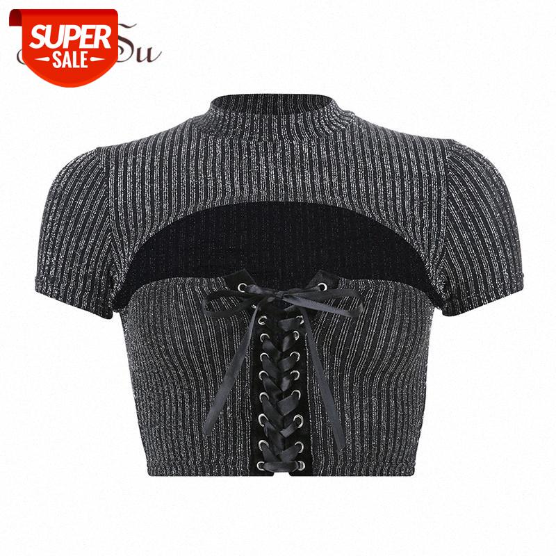 ArtSu Summer 2019 Lace Up Sexy T shirt Women Black Short Sleeve Crop Top Tee Shirt Femme Hollow Out T-shirt Tops ASTS20688 #L69E, White
ArtSu Summer 2019 Lace Up Sexy T shirt Women Black Short Sleeve Crop Top Tee Shirt Femme Hollow Out T-shirt Tops ASTS20688 #L69E, White