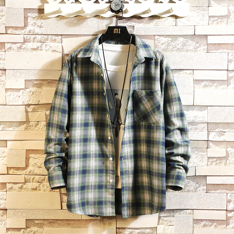 2021 Casual Brand Plaid Men Shirts Long Sleeves New Spring Autumn Plus Asian Size M-5xl R3l7, Ds497 4
2021 Casual Brand Plaid Men Shirts Long Sleeves New Spring Autumn Plus Asian Size M-5xl R3l7, Ds497 4