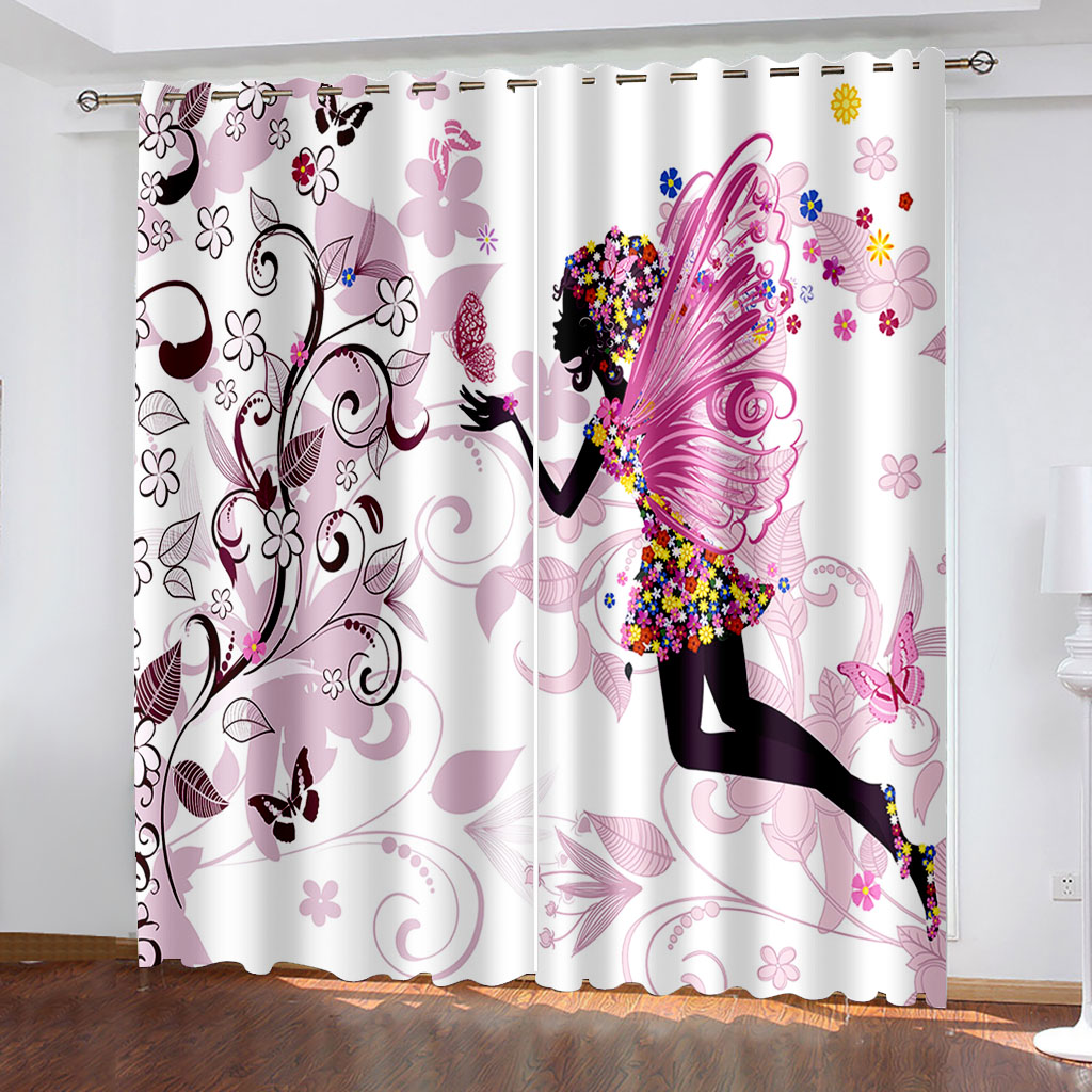 Luxury Blackout 3D Window Curtains For Living Room Bedroom fly girl curtains Decoration curtains, Pink
Luxury Blackout 3D Window Curtains For Living Room Bedroom fly girl curtains Decoration curtains, Pink